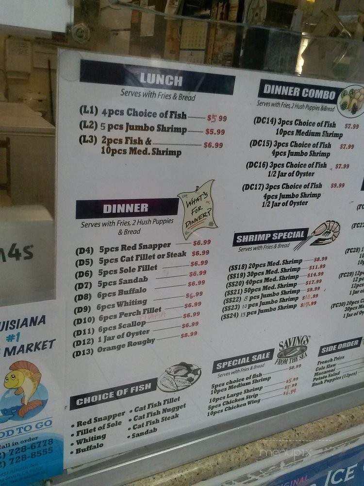 #1 Fish Market - Long Beach, CA menu_pic