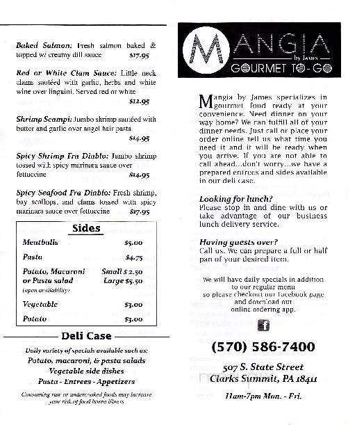 /250335349/Mangia-By-James-Clarks-Summit-PA - Clarks Summit, PA