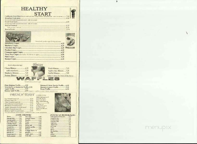 The Bendix Cafe - South Bend, IN menu_pic
