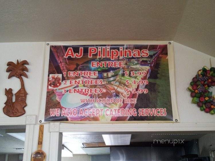 AJ Pilipinas Restaurant - Lawton, OK menu_pic