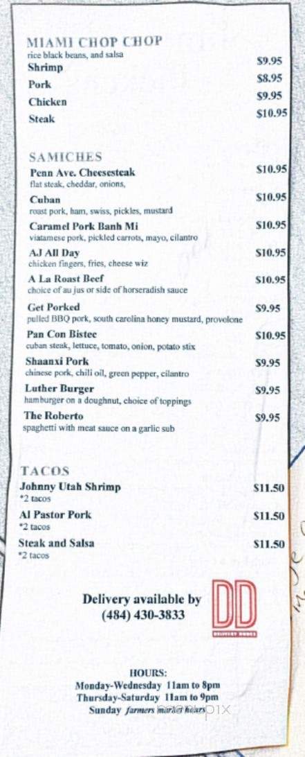 Slim Pickens Cafe - West Reading, PA menu_pic