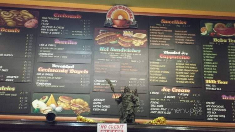 Donut Capital - El Monte, CA menu_pic