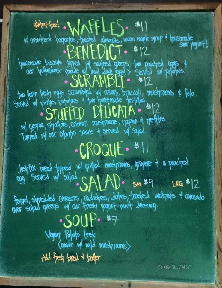 Cafe Phoenix - Arcata, CA menu_pic