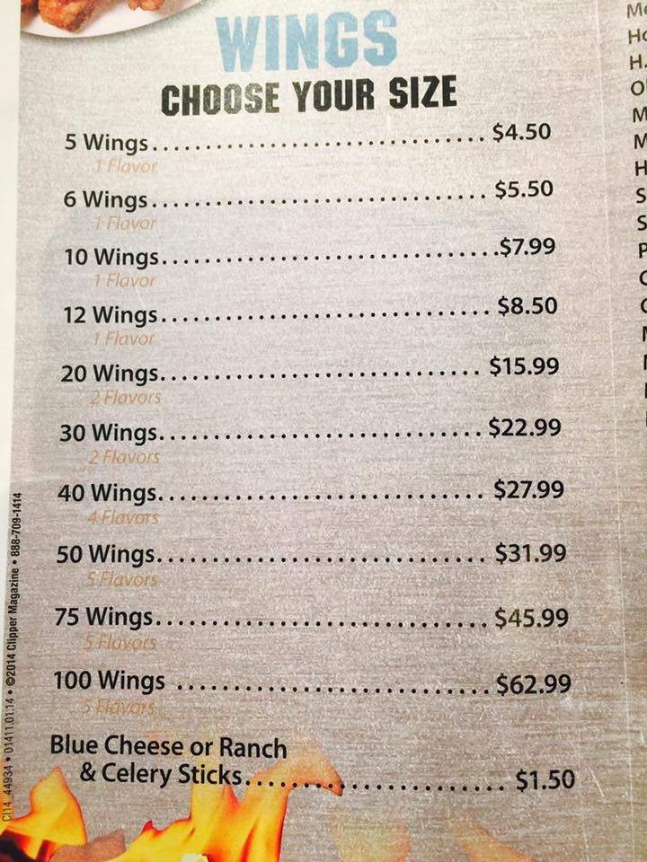 Just Wing It - Annville, PA menu_pic