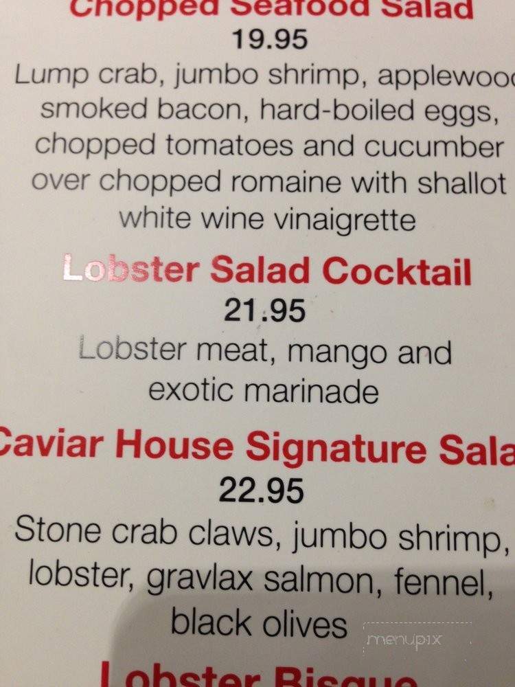 Caviar House & Prunier - Jamaica, NY menu_pic