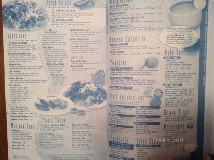 El Rancho Poblano - Yorktown, IN menu_pic