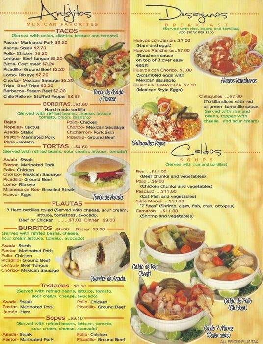 Tacos Nietos - Chicago, IL menu_pic