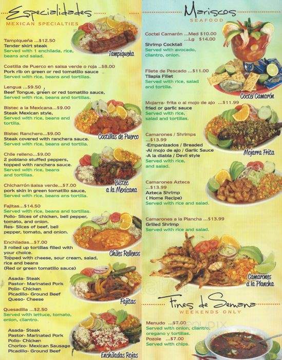 Tacos Nietos - Chicago, IL menu_pic