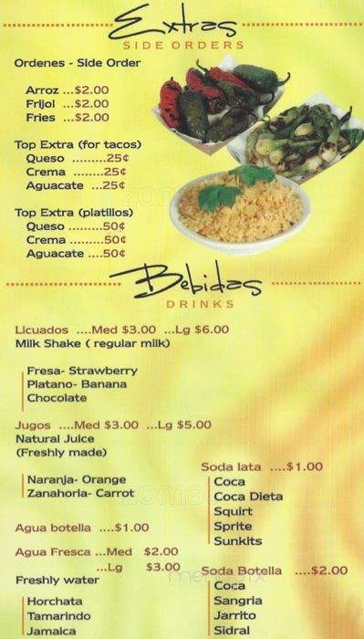 Tacos Nietos - Chicago, IL menu_pic