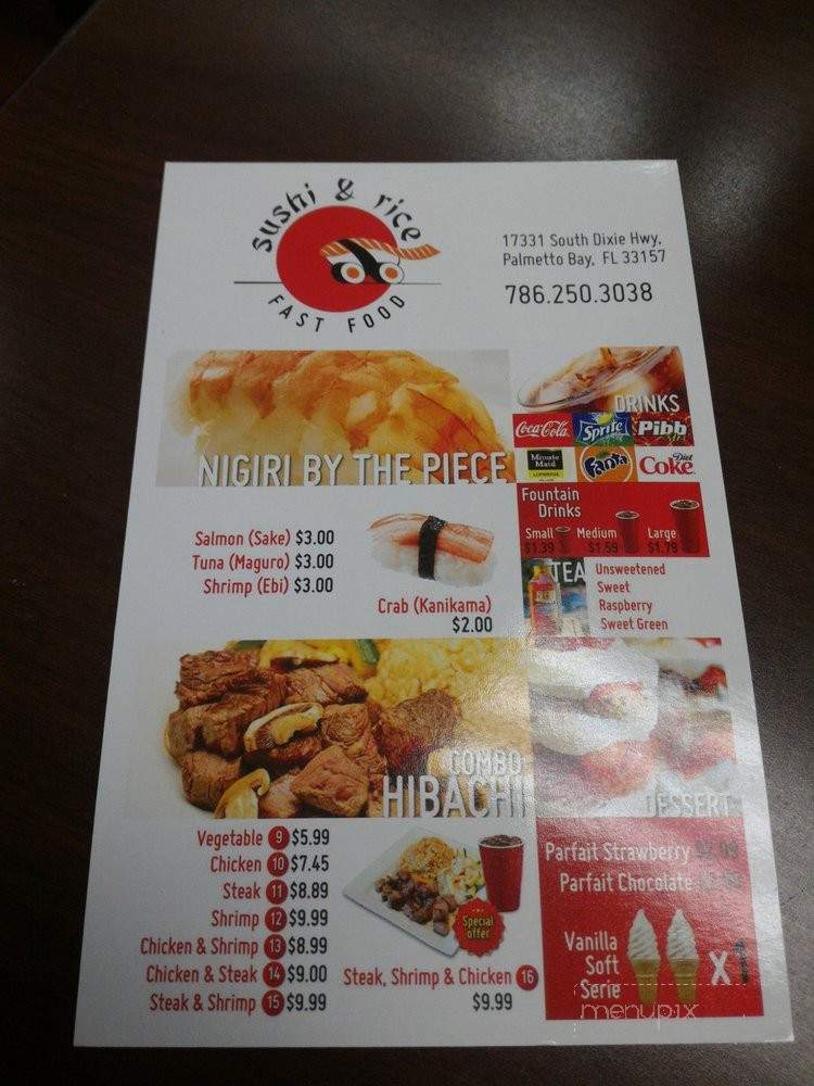 Sushi & Rice - Palmetto Bay, FL menu_pic