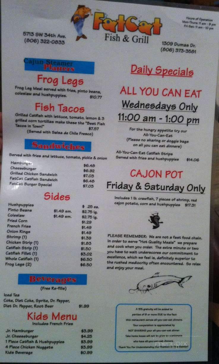 /250159688/Fat-Cat-Fish-and-Grill-Amarillo-TX - Amarillo, TX