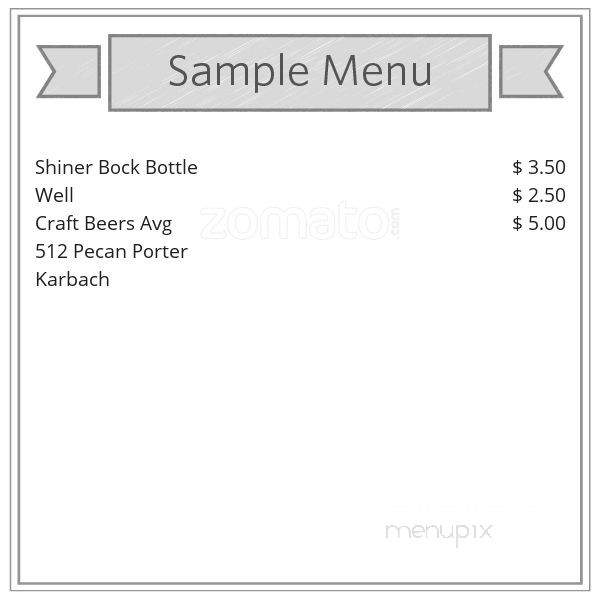 Wired Willy's - Fort Worth, TX menu_pic