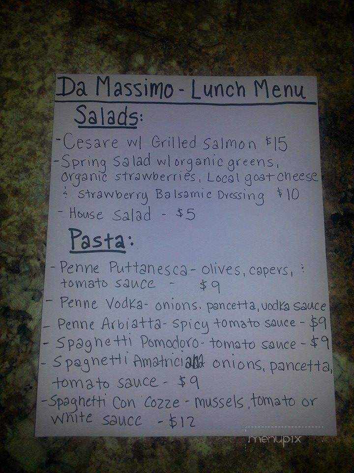 Da Massimo Ristorante Italiano - Hartsville, SC menu_pic