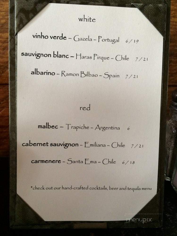 Barrio Kitchen - Kauneonga Lake, NY menu_pic