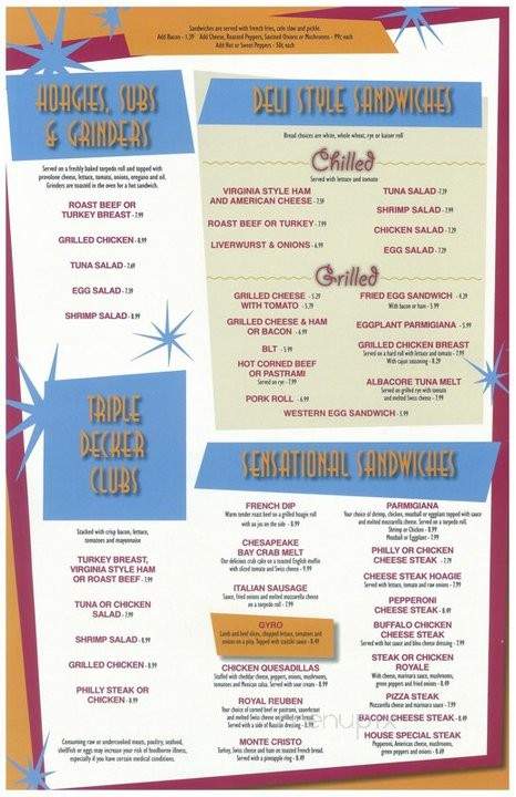 Pine Hill Diner - Pine Hill, NJ menu_pic