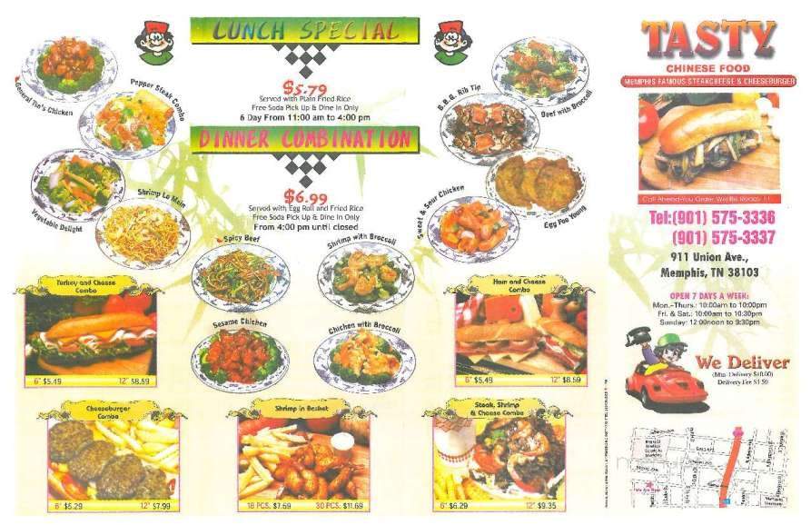 Tasty Subs - Memphis, TN menu_pic