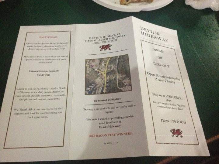 Devils Hideaway - Juneau, AK menu_pic