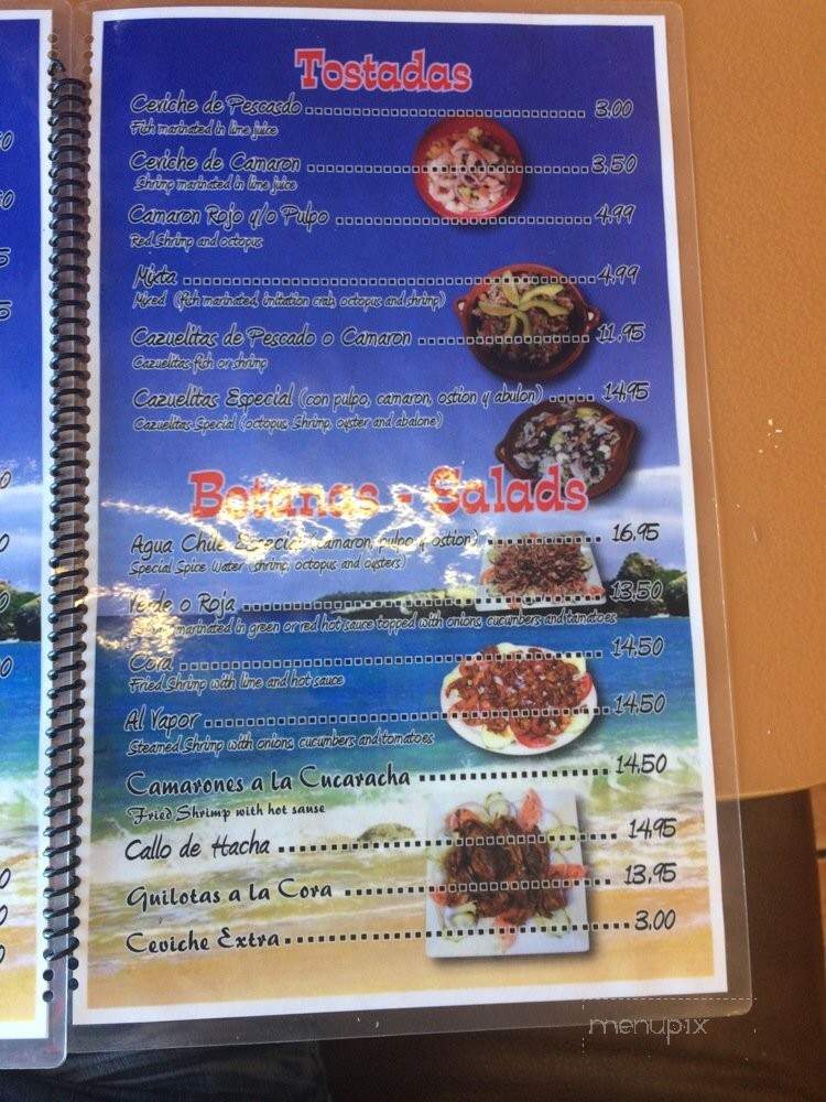 Seafood Islitas De Nayarit - Sacramento, CA menu_pic