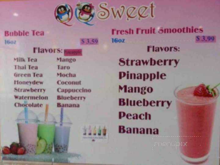 QQ Sweet - Clarksville, TN menu_pic