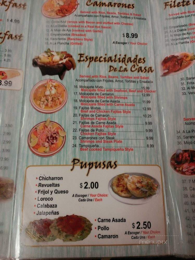 Guacamoles Tacos Pupusas Mariscos - Riverside, CA menu_pic