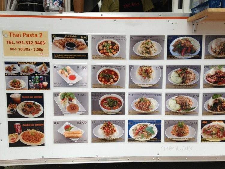 Thai Pasta 2 - Portland, OR menu_pic