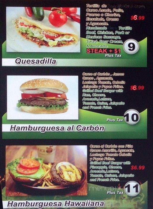 El Pollito Loco - Dallas, TX menu_pic