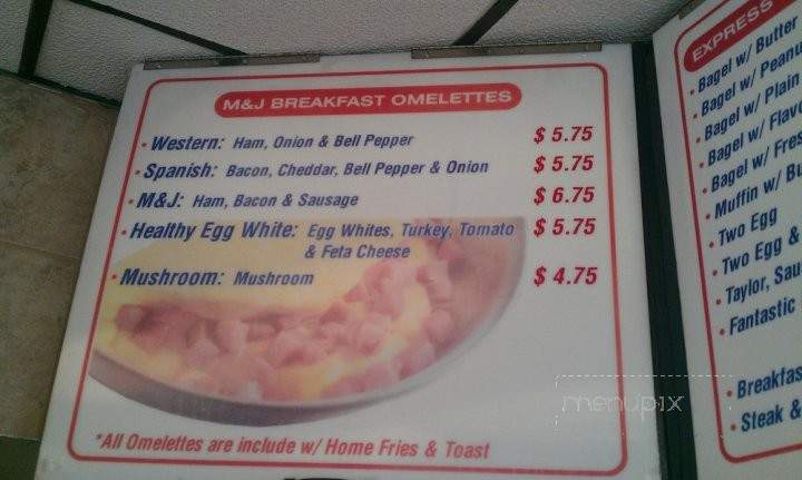 M & J Hot Bagel & Deli - North Bergen, NJ menu_pic