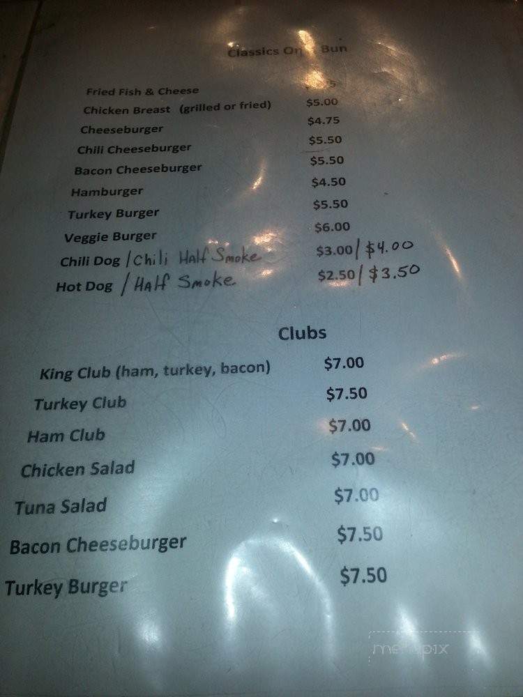 MLK Deli - Washington, DC menu_pic