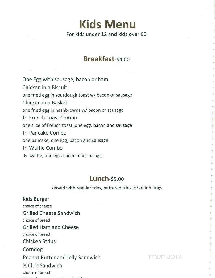 Steve's Sportsmans Cafe - Mariposa, CA menu_pic