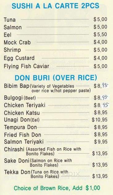 Sushi Jun - New York, NY menu_pic
