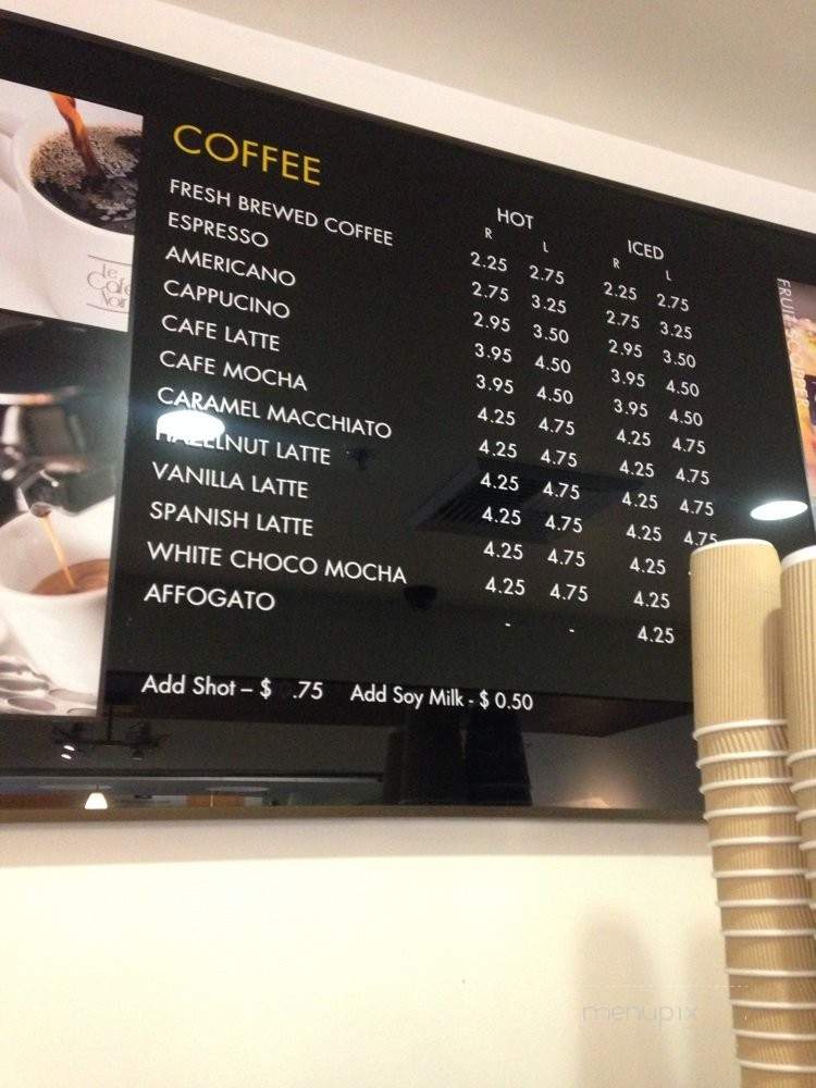 Le Cafe Noir - Los Angeles, CA menu_pic