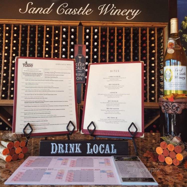 Taste Sand Castle Winery - Warrington, PA menu_pic