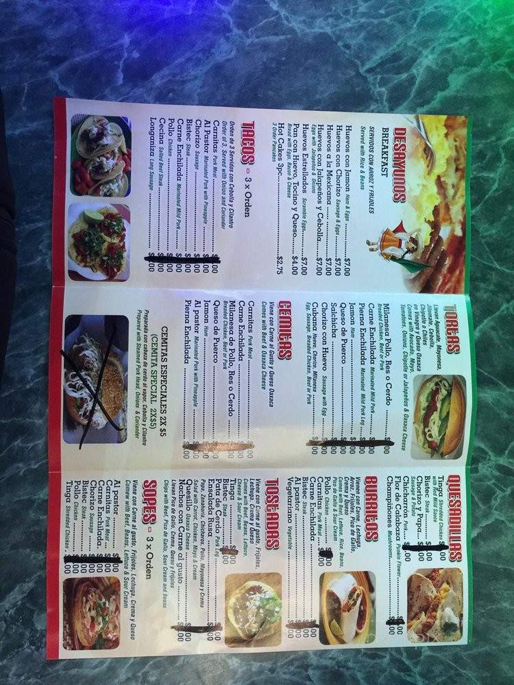 Taqueria La Mexicanita - Philadelphia, PA menu_pic