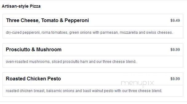 Old Chicago Restaurant - Peoria, IL menu_pic