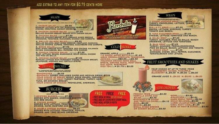 Horchata - Santa Monica, CA menu_pic