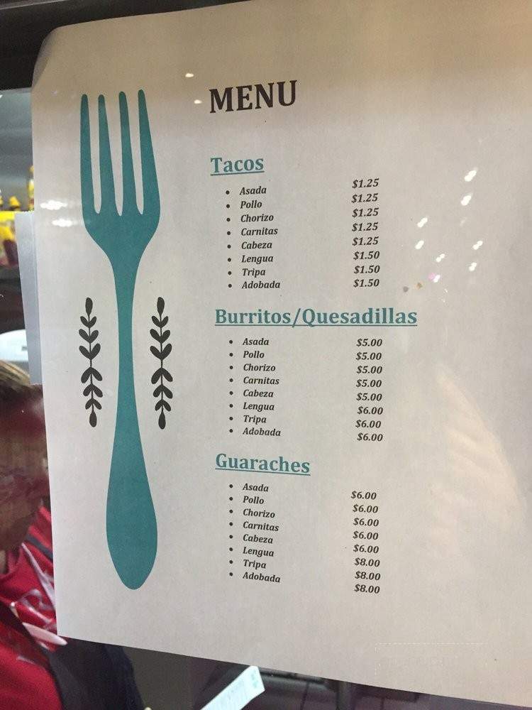 El Oaxaco Taqueria - Inglewood, CA menu_pic