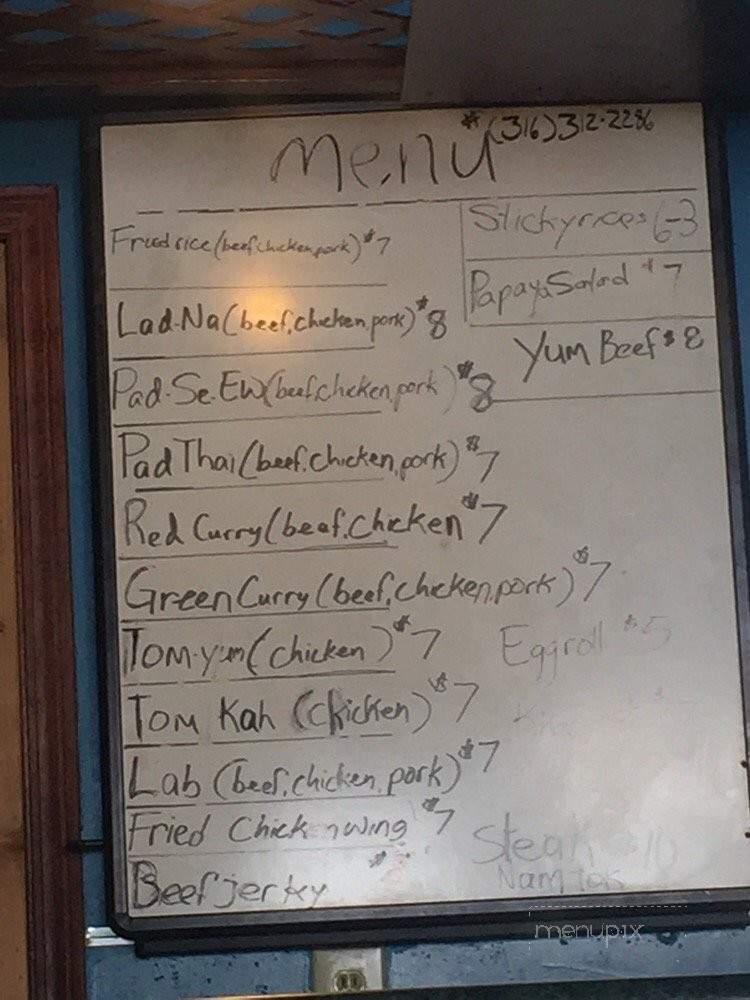 Thai Lao Cafe - Wichita, KS menu_pic