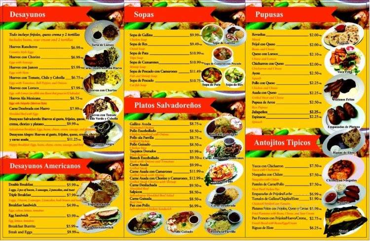 El Arca Bakery & Restaurant - Los Angeles, CA menu_pic