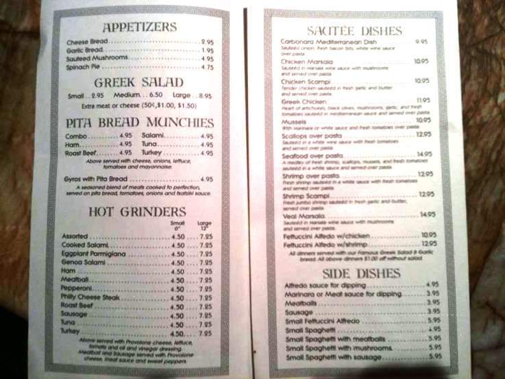 Stavros Original Pizza Restaurant - Fruitland Park, FL menu_pic