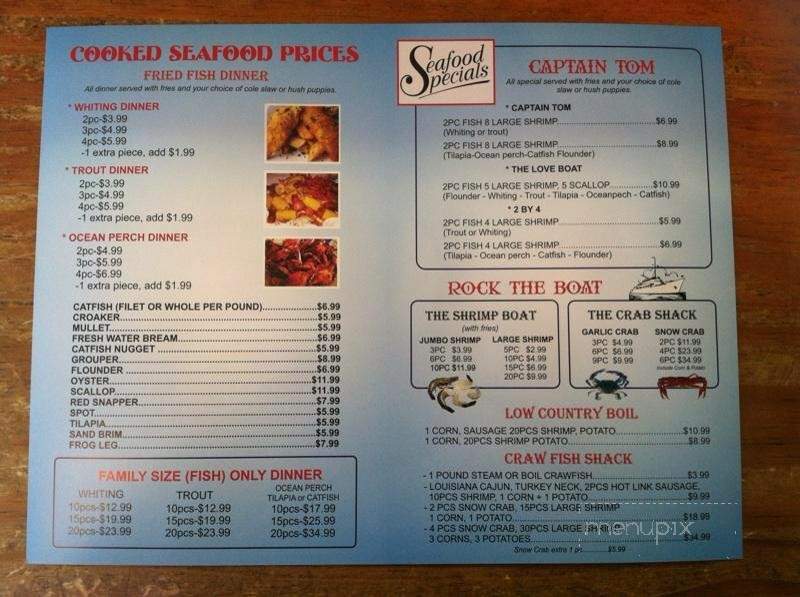 Quality Fresh Seafood Restaurant - Forest Park, GA menu_pic
