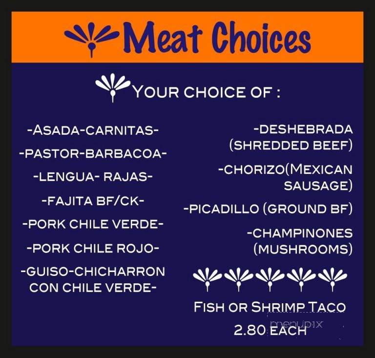 Ricky's Tacos - Oklahoma City, OK menu_pic