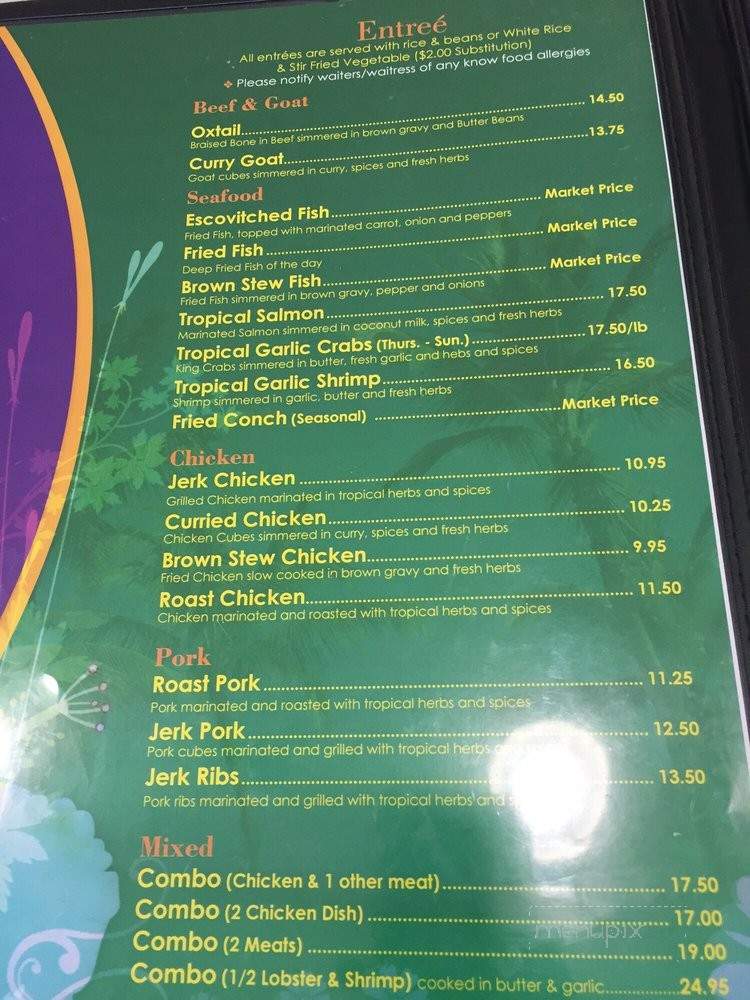 Tropical Flava - Macon, GA menu_pic