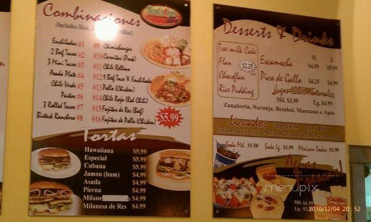 El Salsita - Mesa, AZ menu_pic