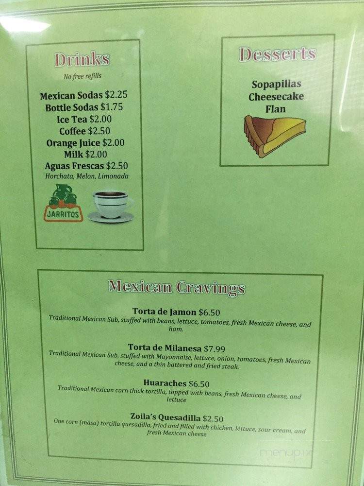 Mayito's Mexican Restaurant - Leander, TX menu_pic