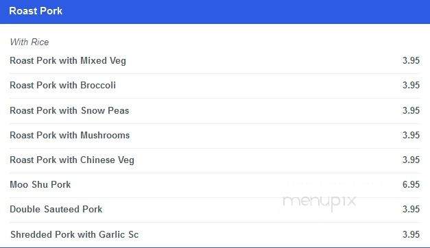 The Bamboo Garden - Winchester, VA menu_pic