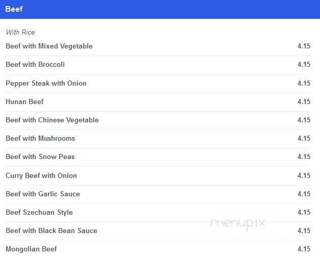 The Bamboo Garden - Winchester, VA menu_pic