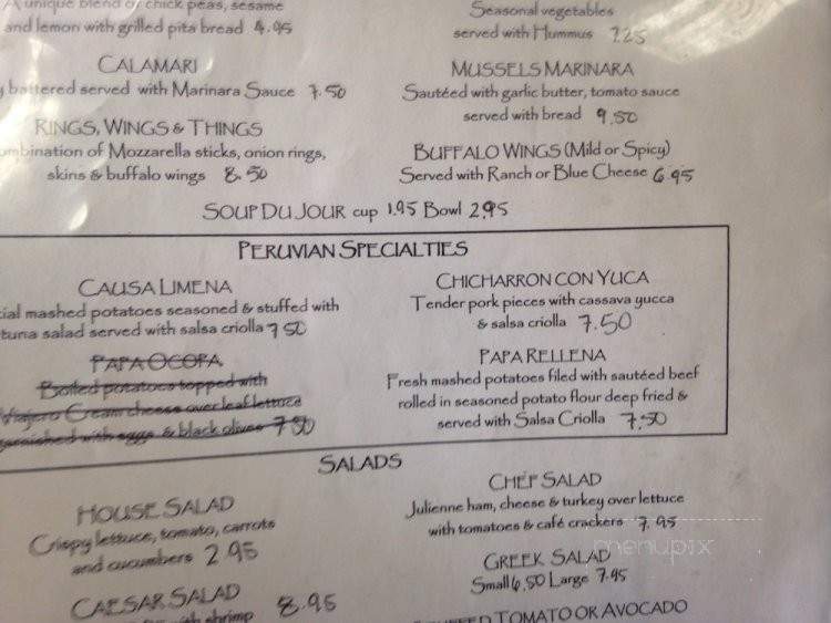 The 4C's Restaurant - Culpeper, VA menu_pic