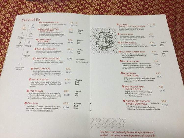 Thai orchid cafe - Klamath Falls, OR menu_pic
