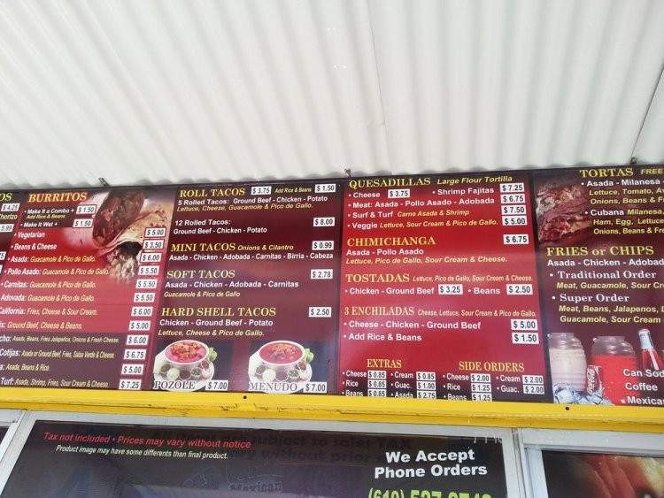 Old Cotijas Mexican Food - San Diego, CA menu_pic