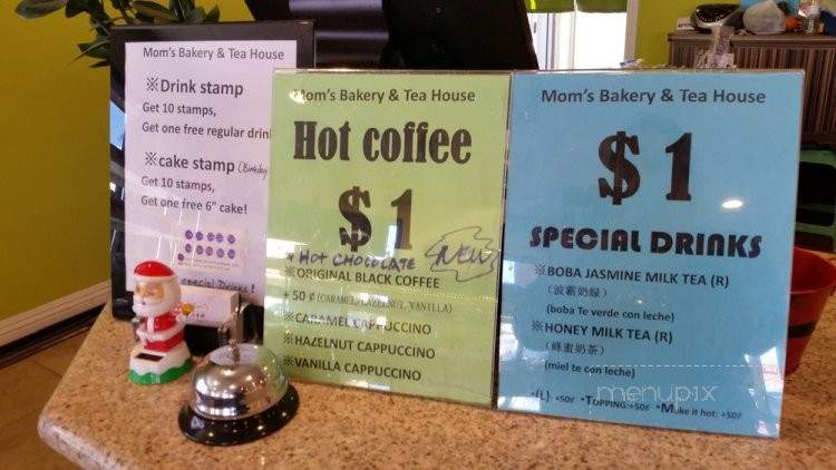 Mom's Bakery & Tea House - El Monte, CA menu_pic